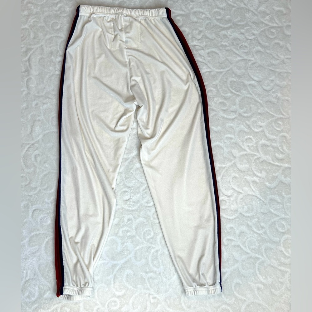 Aviator Nation Relaxed Velvet Jogger White with Colorful Stripes size SMALL - Picture 5 of 12